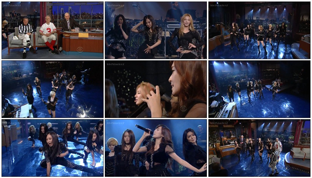 [방송영상] 120131 소녀시대 Late Show with David Letterman - The Boys