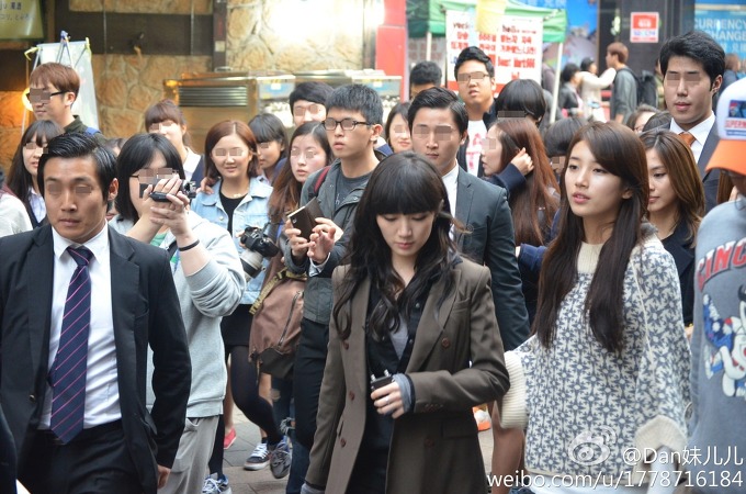 명동에서 직접 본 수지는 천사였습니다