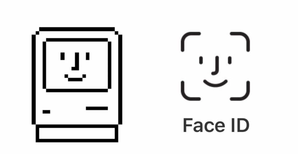 Samsung's at it again and this time it stole Apple's Face ID icon Old habits die hard. (삼성은 또 애플 페이스ID 아이콘을 훔쳤다. 오래된 버릇은 고치기 힘들다.)