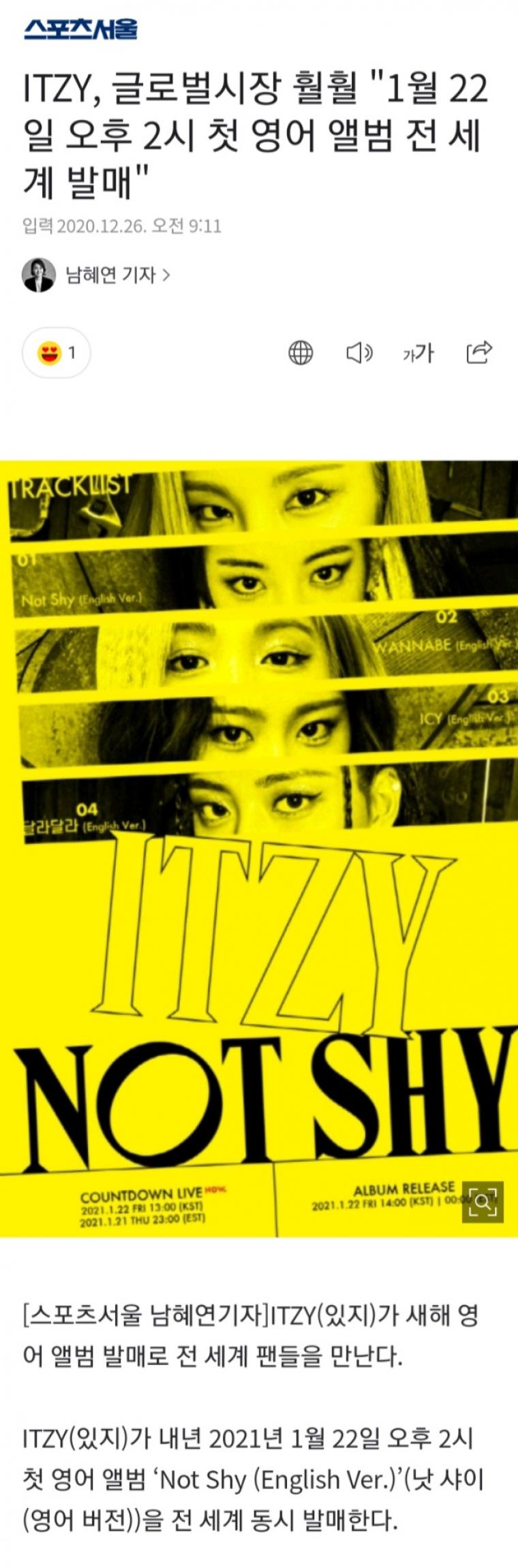 ITZY, 글로벌시장 훨훨 