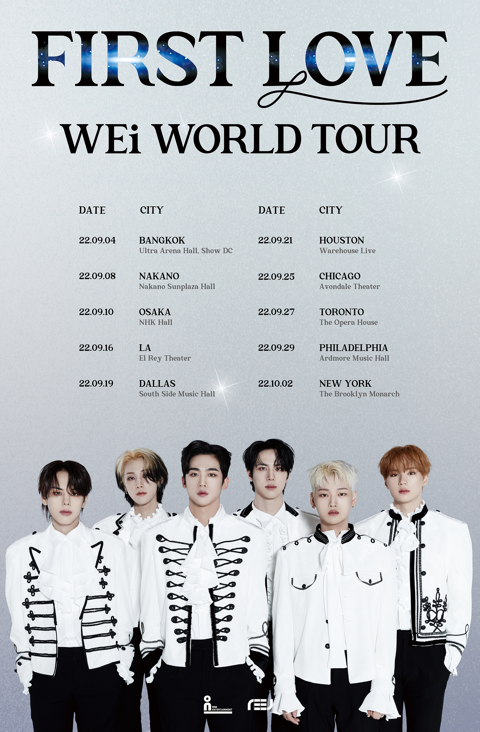 2022 WEi 위아이 WORLD TOUR [FIRST LOVE] SCHEDULE