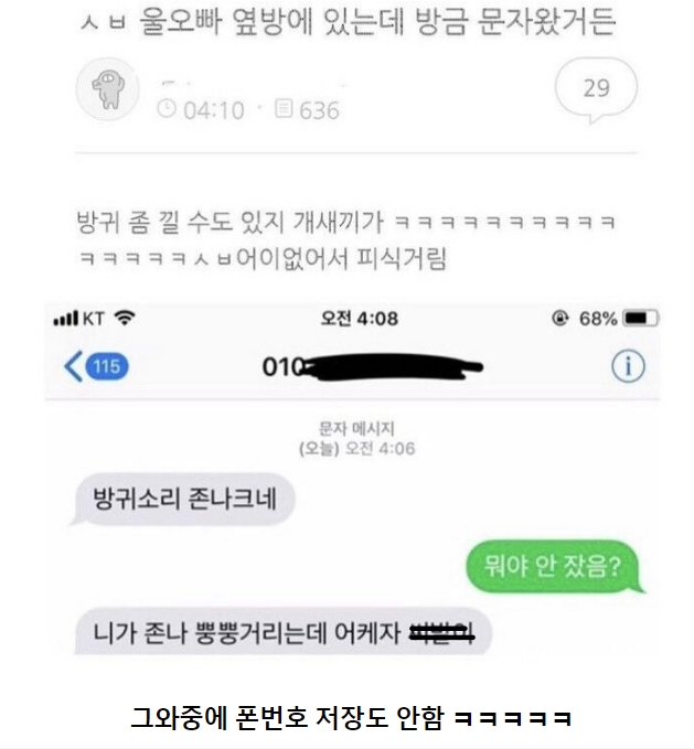 여동생한테 뿡간소음 제대로 당한 오빠.jpg