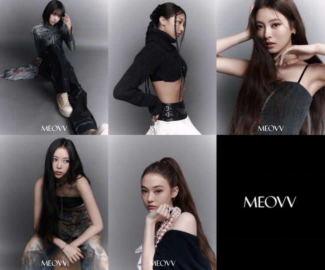 MEOVV(미야오), '블랙+시크' 무드 가득한 'DROP TOP' 콘셉트