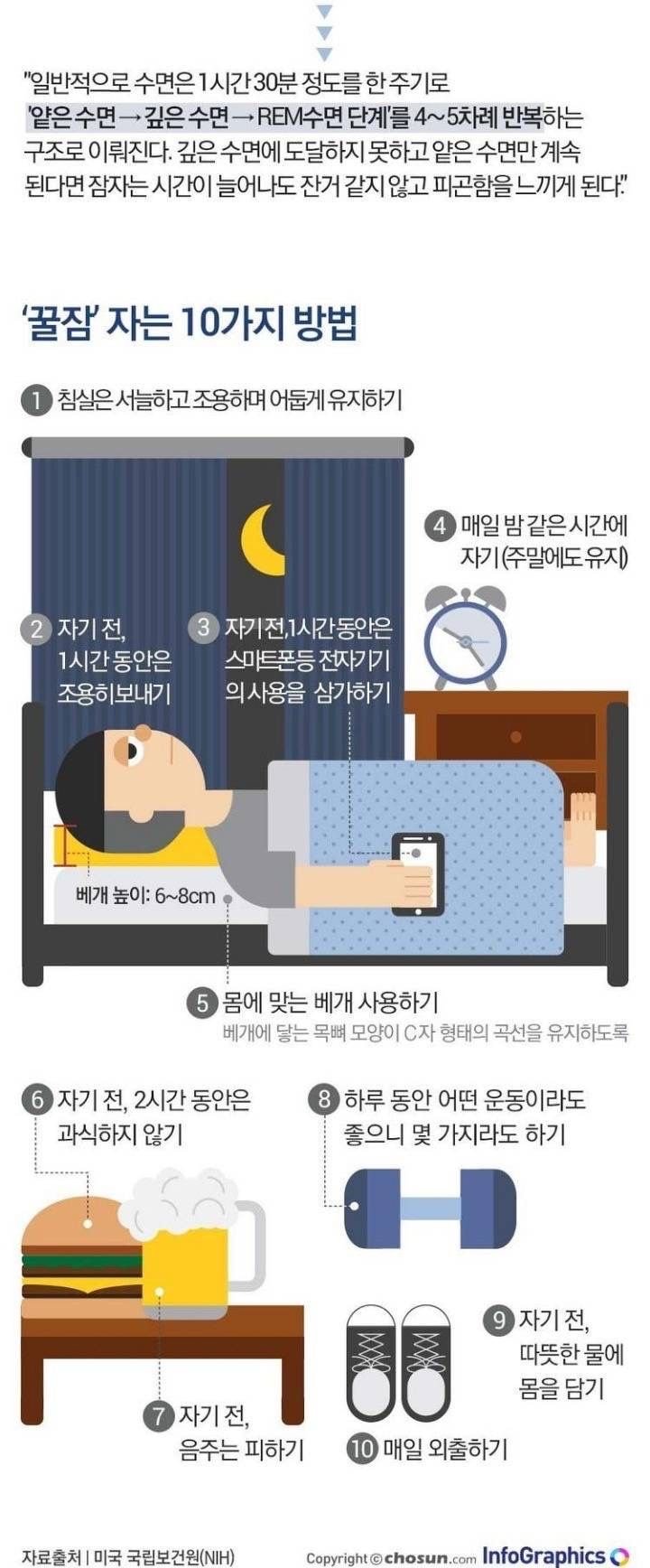 꿀잠 자는 10가지 방법