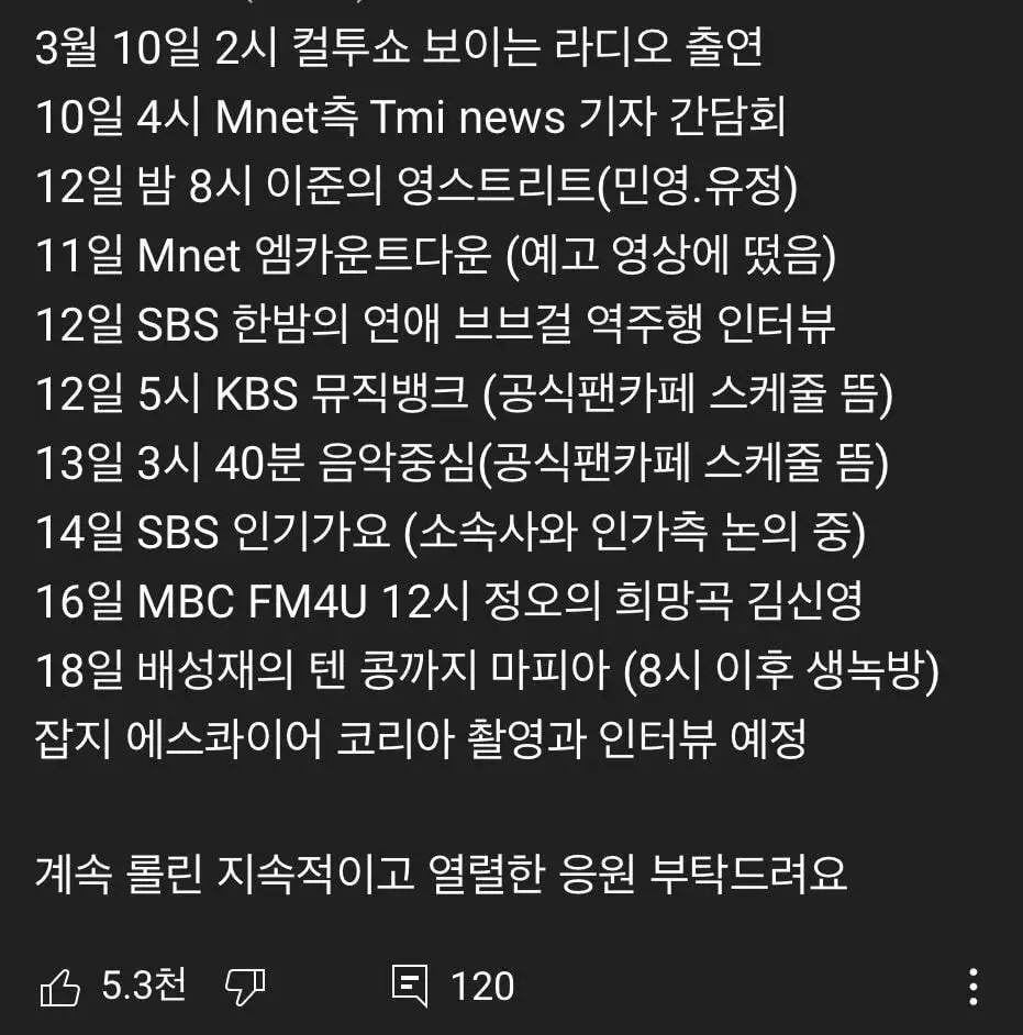 2주 전 해체 논의했던 브레이브걸스 지금 스케쥴