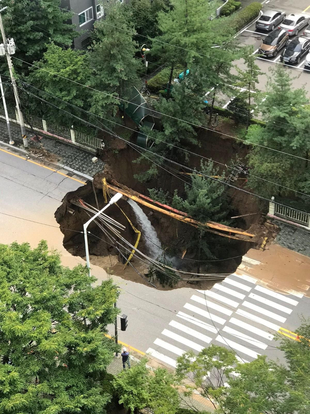 경기도 구리시 싱크홀 발생 ㄷㄷㄷ