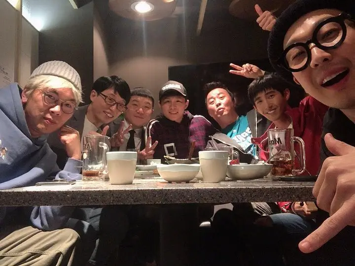 간만에 모인 무한도전팀(박명수, 정형돈, 노홍철은 없음)