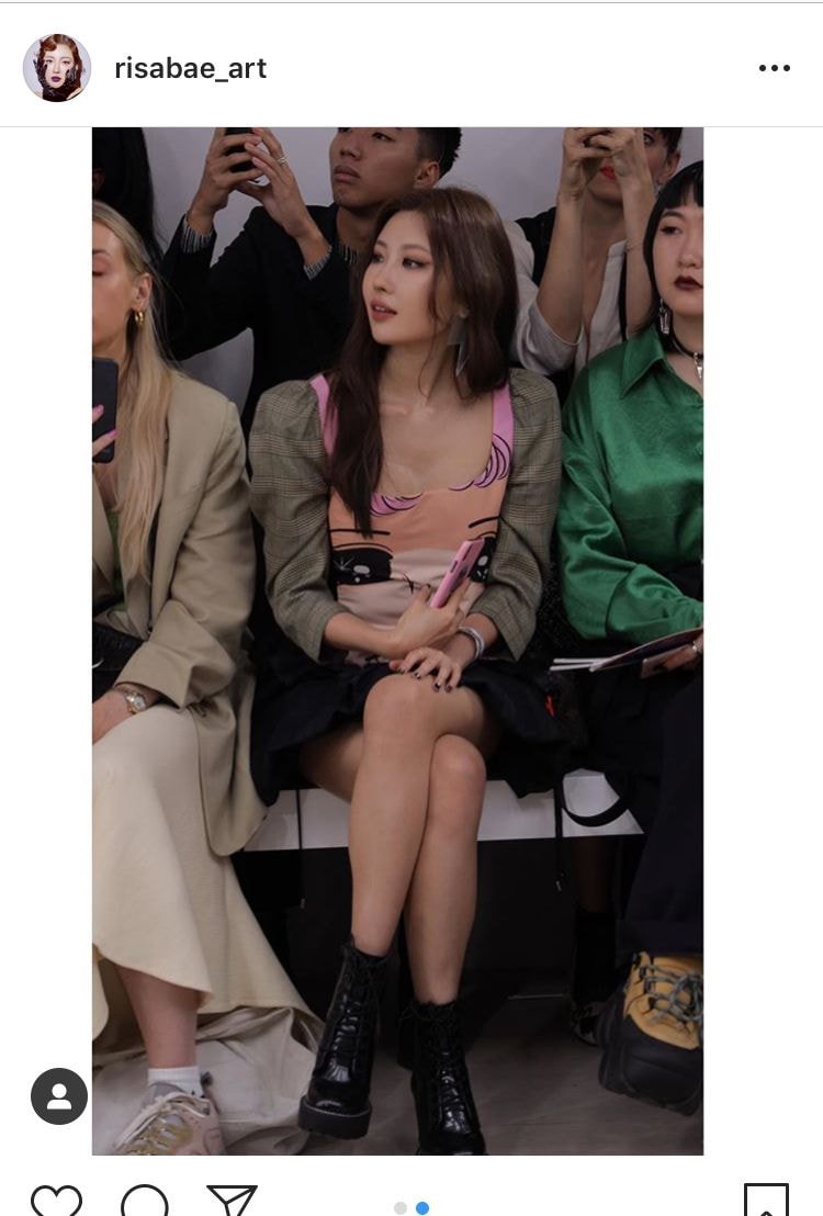 런던 패션쇼에 참석한 이사배....