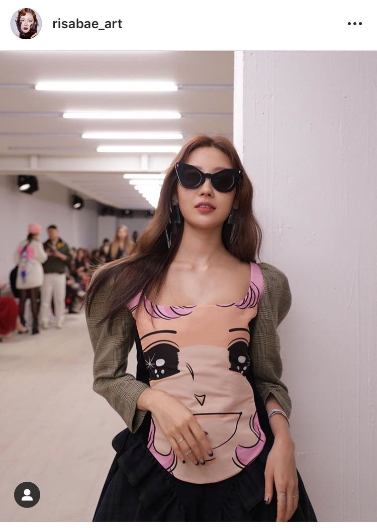 런던 패션쇼에 참석한 이사배....