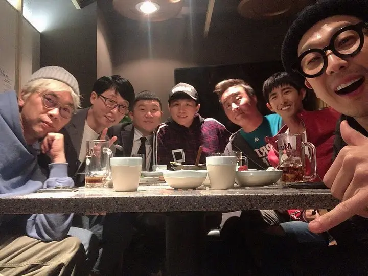 간만에 모인 무한도전팀(박명수, 정형돈, 노홍철은 없음)