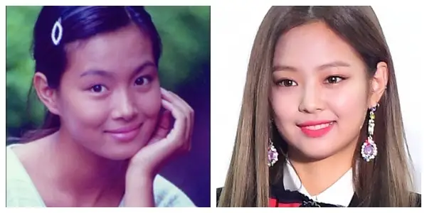 김원희와 블랙핑크 제니.