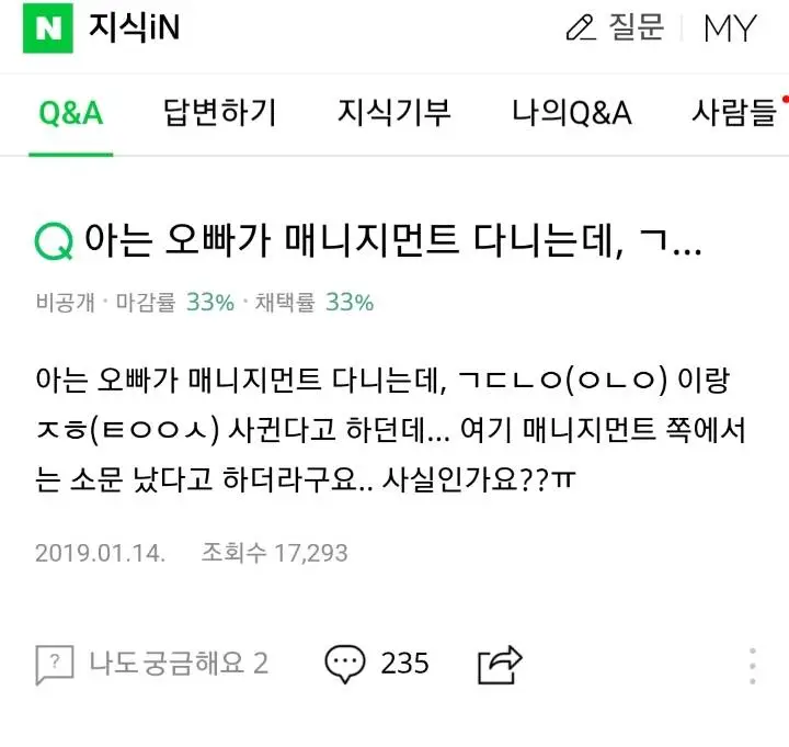 트와이스 지효 성지글(feat.강다니엘)