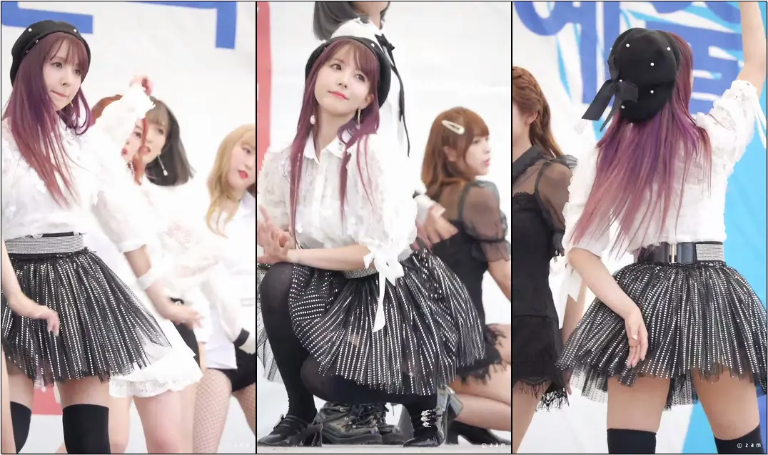 190706 허니팝콘 미카미 유아 - 작년 데뷔곡 비비디바비디부 (어린이대공원) 직캠 fancam