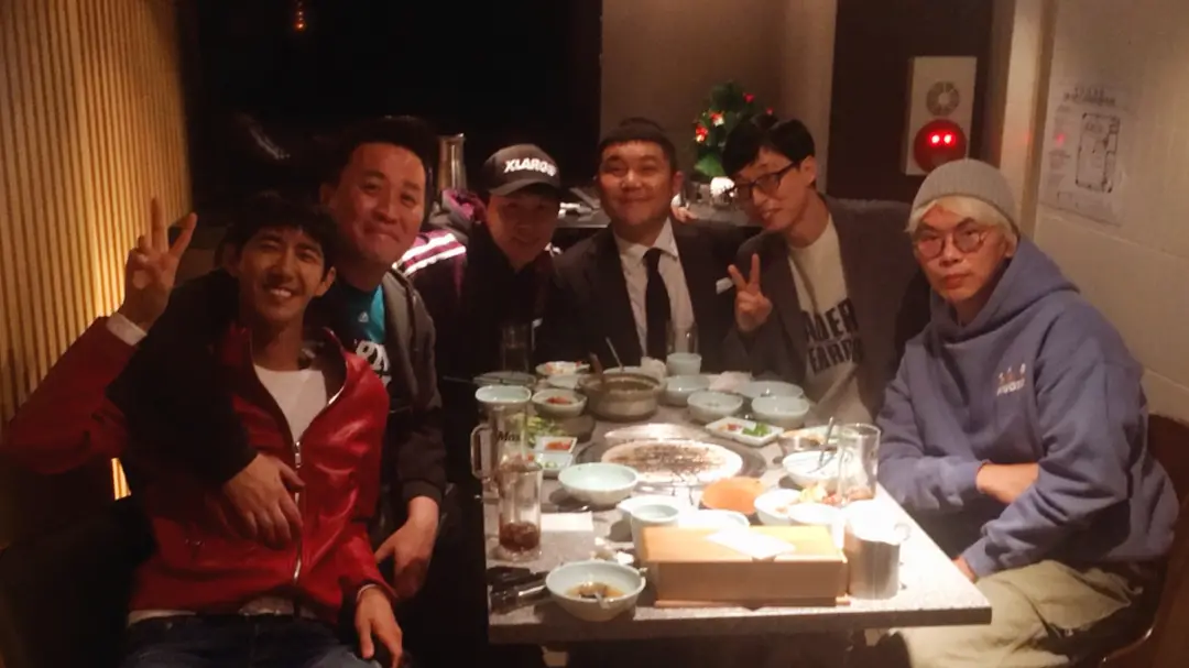 간만에 모인 무한도전팀(박명수, 정형돈, 노홍철은 없음)