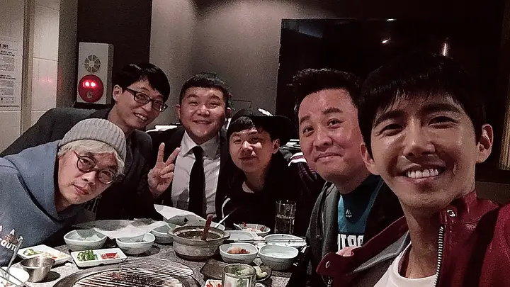 간만에 모인 무한도전팀(박명수, 정형돈, 노홍철은 없음)