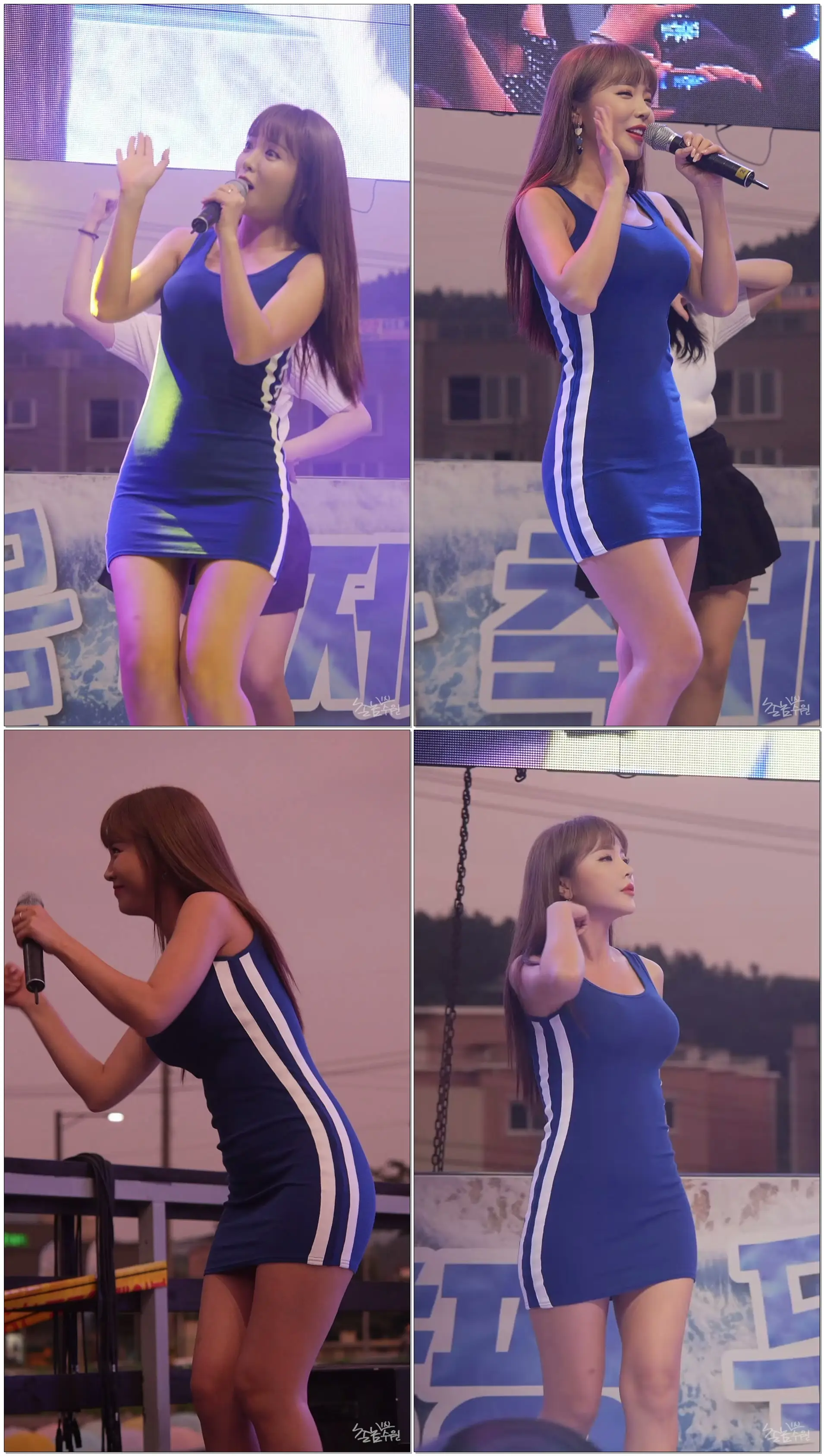 180805 홍진영 - 사랑의 배터리 직캠 by 수원촌놈 [양평 물축제]