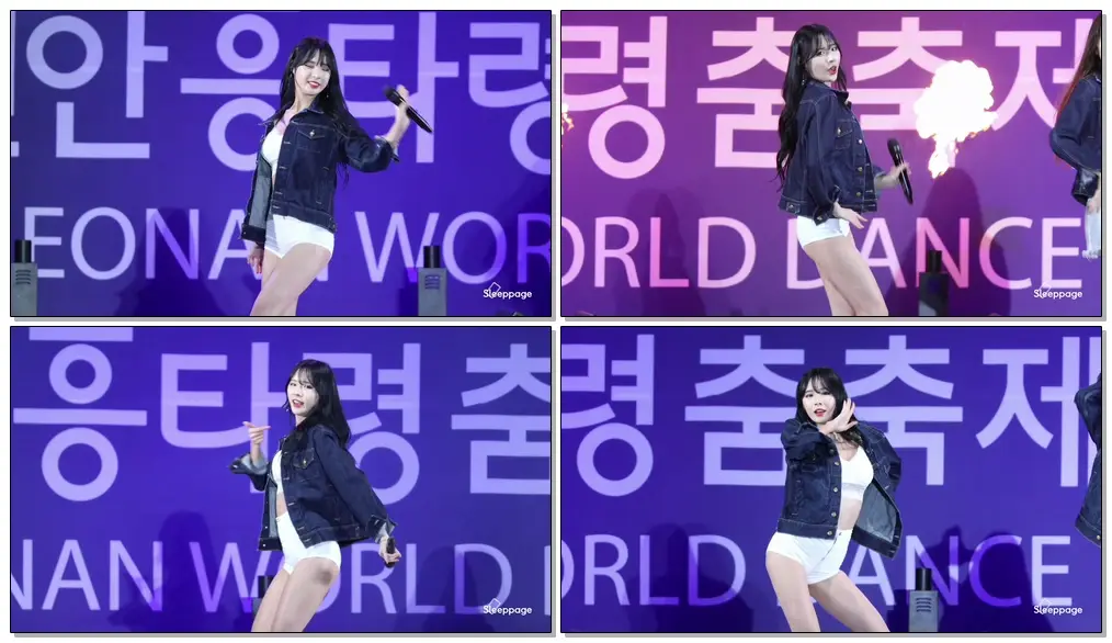 [4K] 180912 포켓걸스 POCKETGIRLS 빵빵 BBANG BBANG 하빈 HABIN @ 천안흥타령춤축제 By Sleeppage