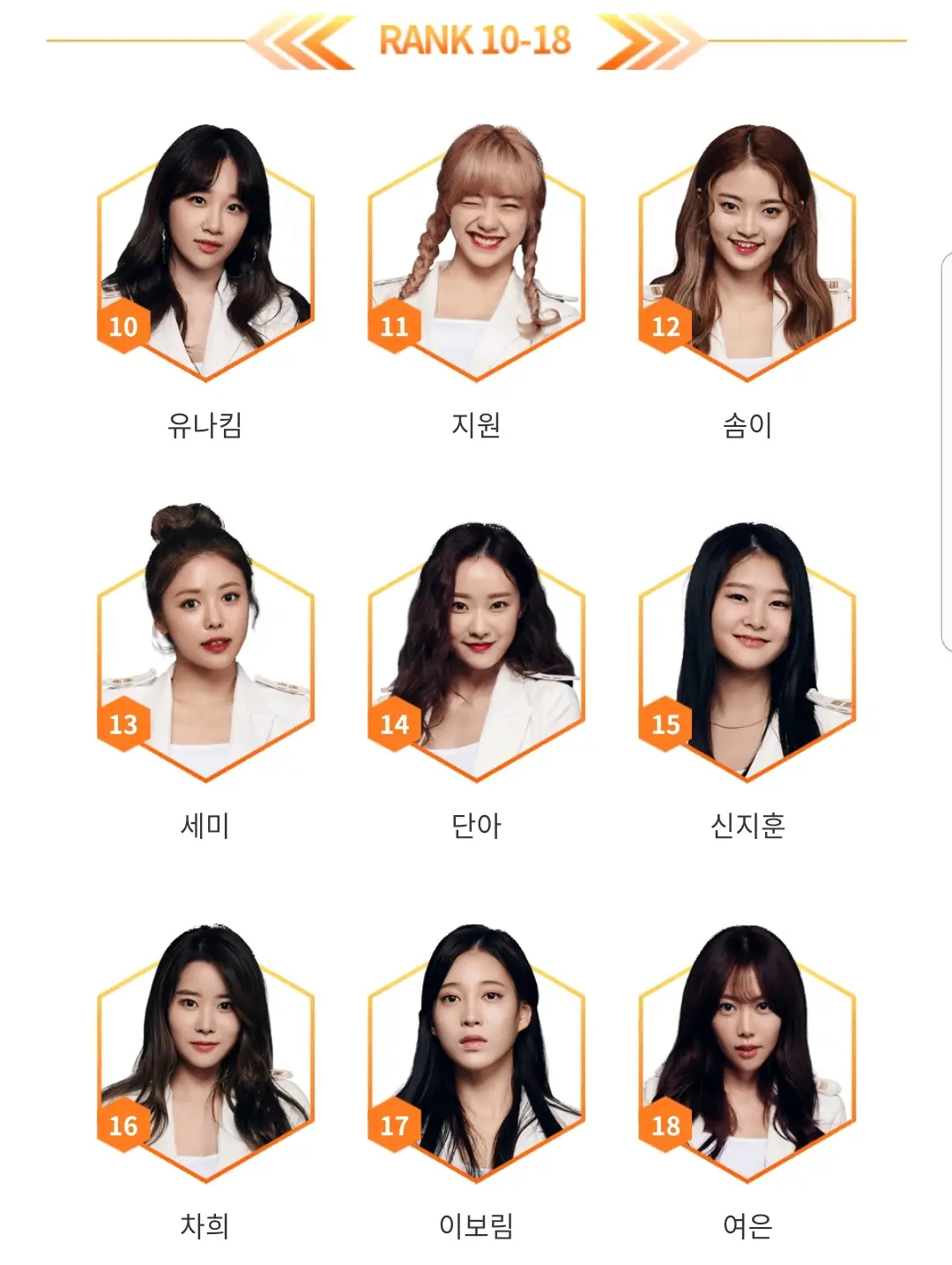 더유닛 최종 남녀 데뷔조