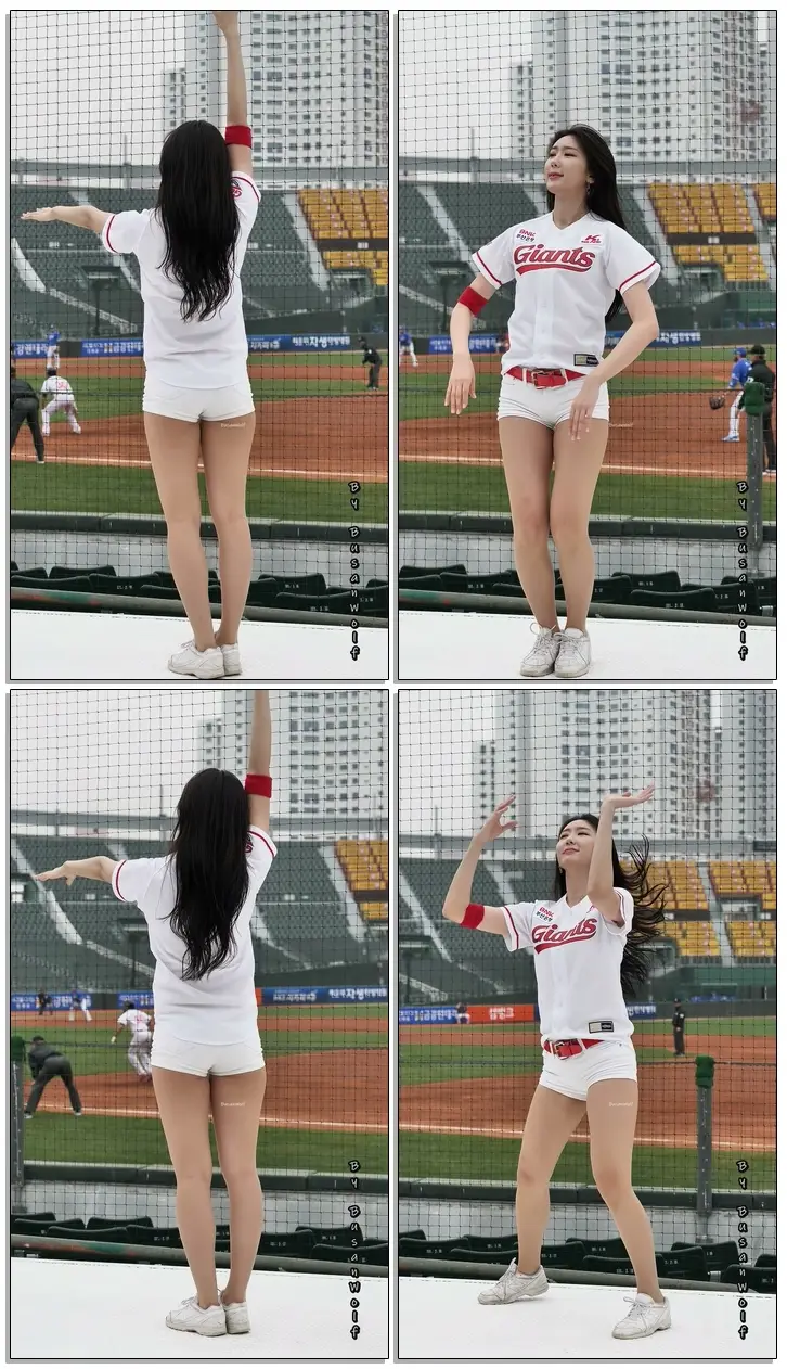 롯데자이언츠 치어리더(CheerLeader) 조윤경 직캠 아수아헤,김준태 응원가 2019 프로야구 부산사직야구장