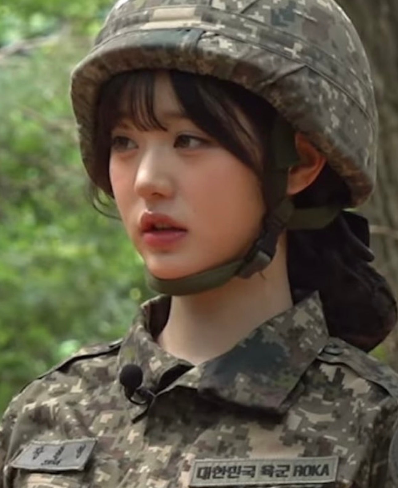 군복 입은 장원영 근황