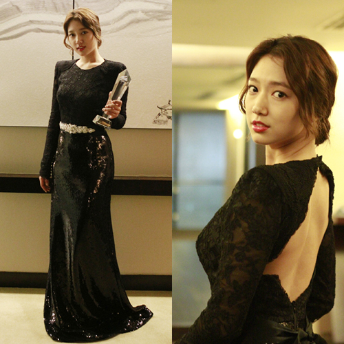 박신혜, 中 아시아 스타상 수상 반전 드레스