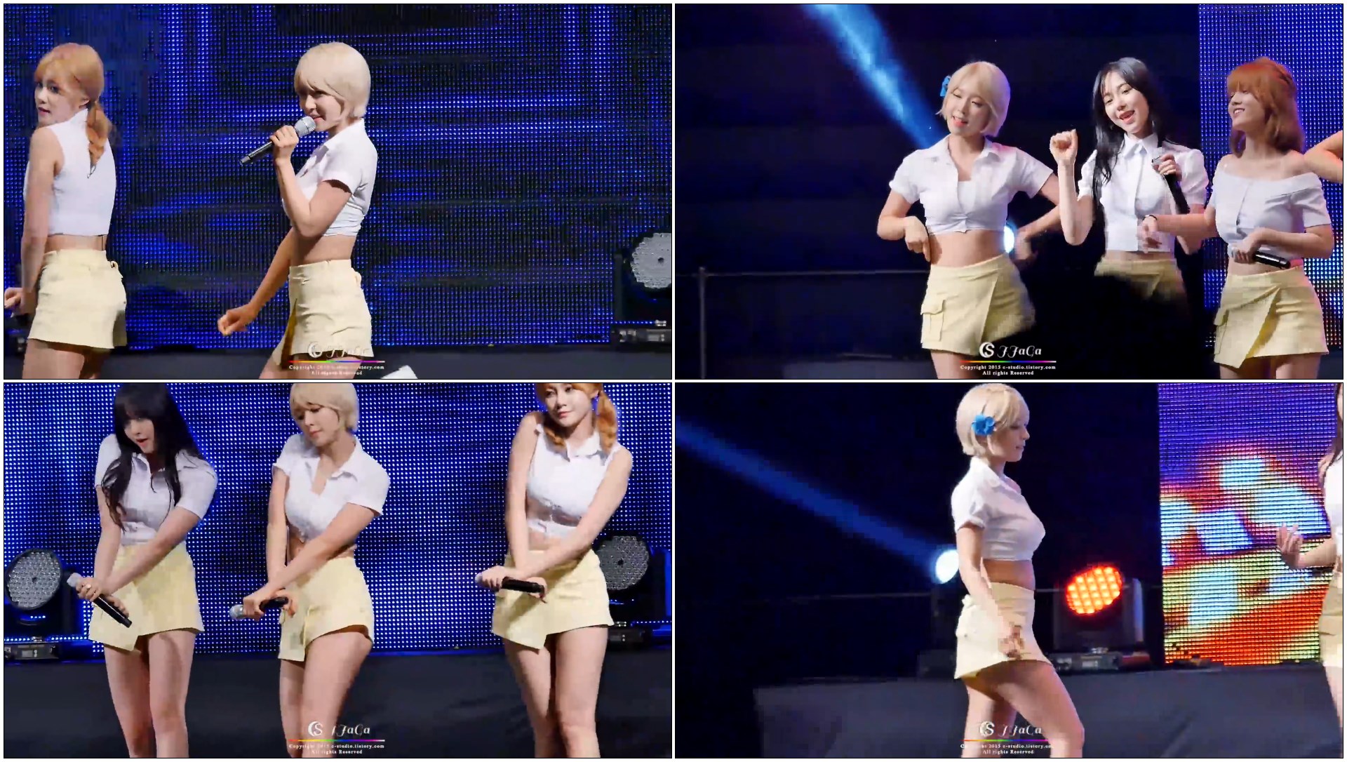 150904 AOA 초아,유나 직캠 @ 춘천 MBC 공개방송 By JJaGa