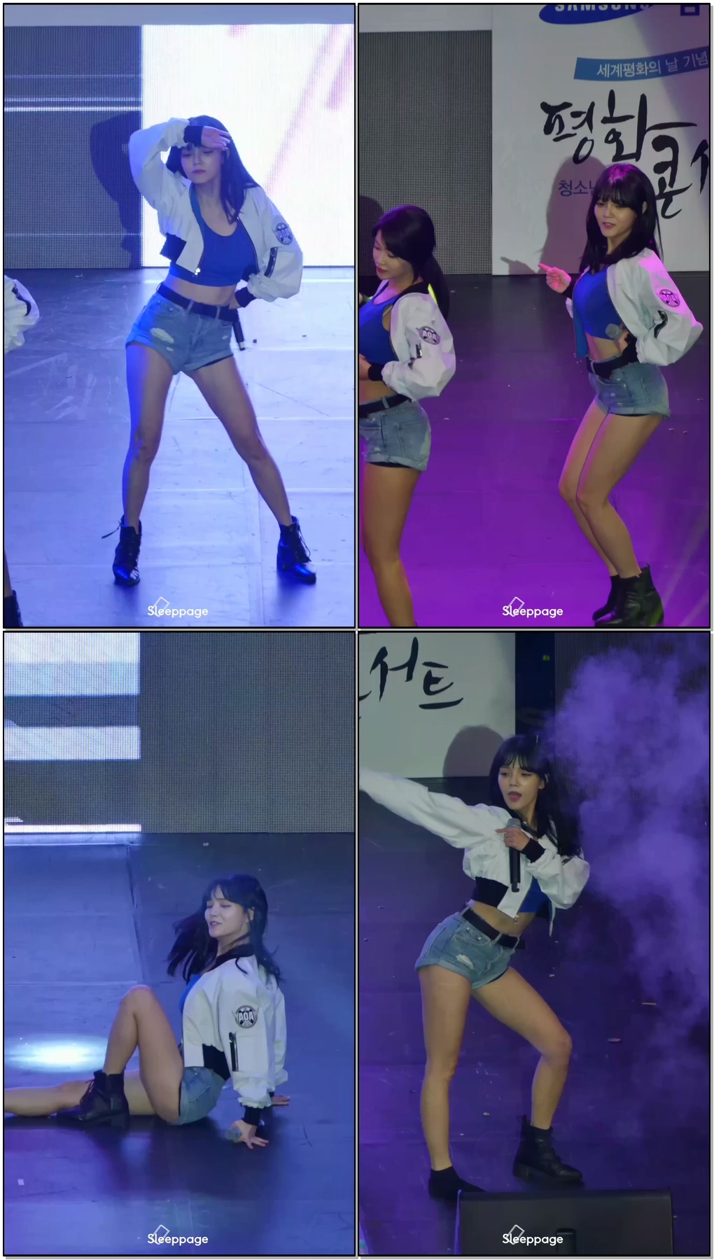 [직캠/FANCAM] 161014 AOA ( ACE OF ANGELS ) 심쿵해 ( HEART ATTACK ) [지민] @ 경희대평화콘서트 By Sleeppage