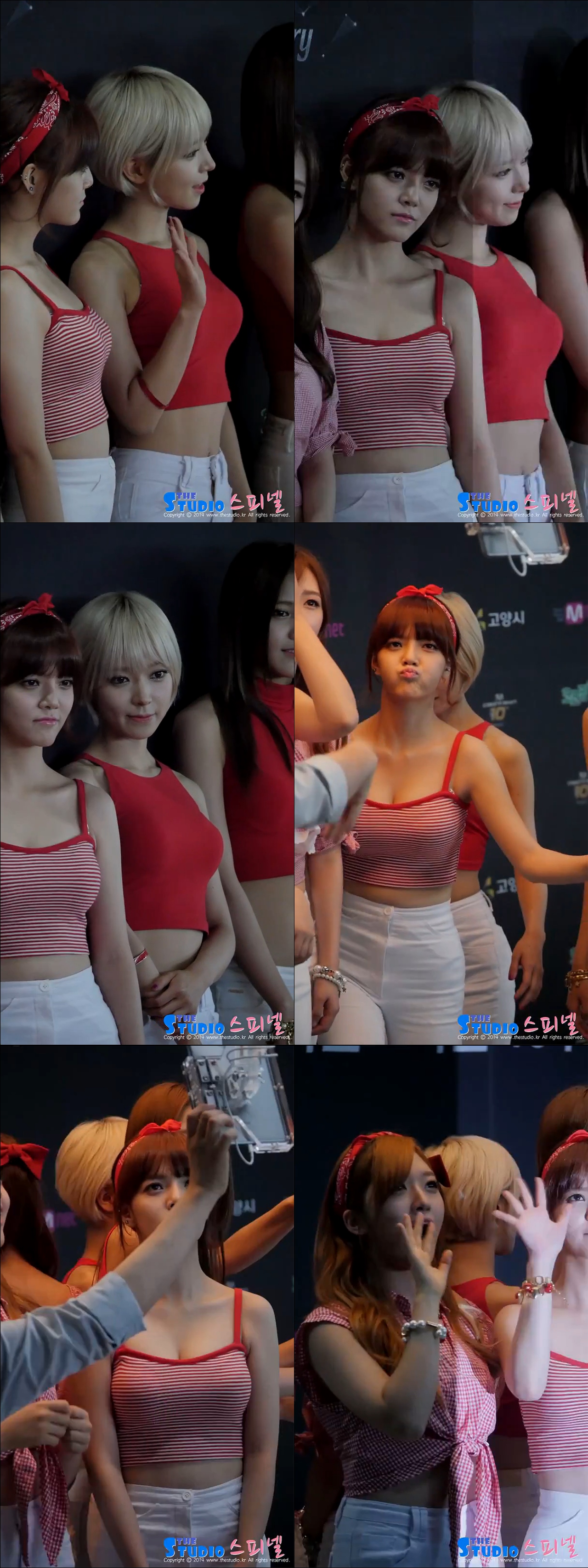 [140724.엠카10주년] AOA 포토월 직캠 by Spinel