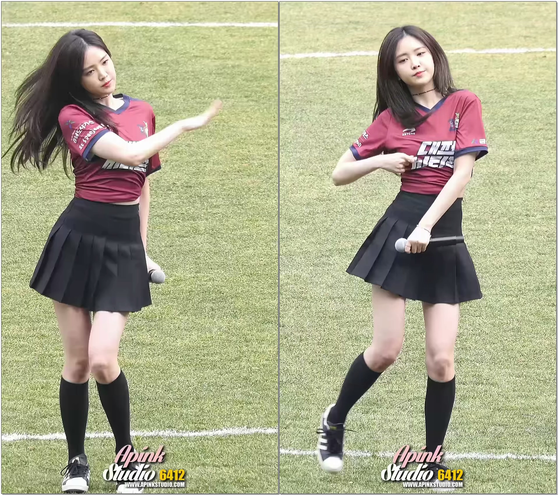 170312 에이핑크 손나은 내가 설렐 수 있게 직캠 대전시티즌 홈 개막전 By.6412