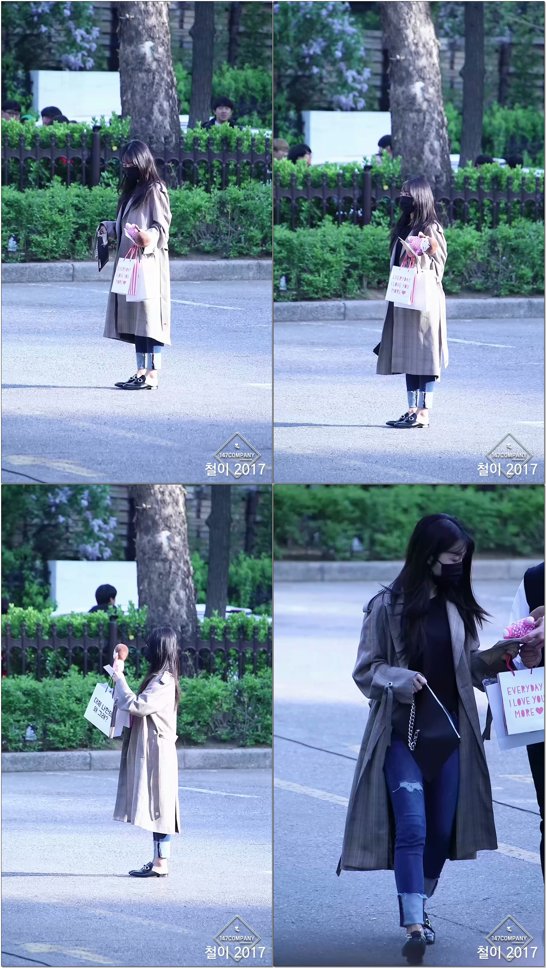 170421 FULL-HD (출근길) 에이핑크(Apink) 정은지 BY 철이 147Company - kbs 뮤직뱅크 신관공개홀(직캠/fancam)