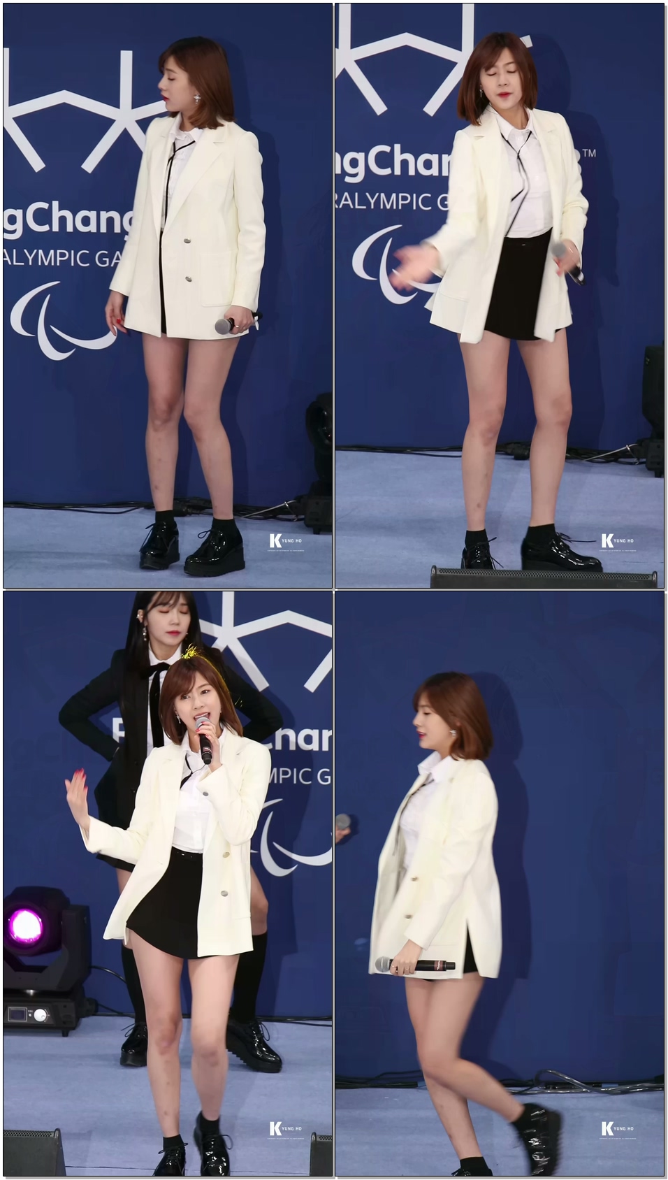 170304 제3회 평창 패럴림픽 데이 축하무대 에이핑크 (apink) 멘트 + NoNONO 하영 직캠