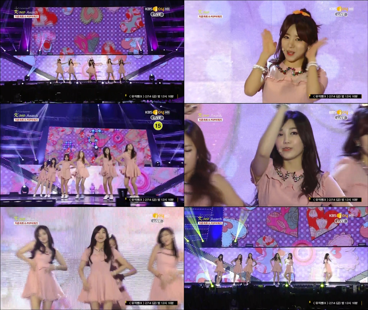 A Pink - No No No @ 140212 가온차트 어워즈