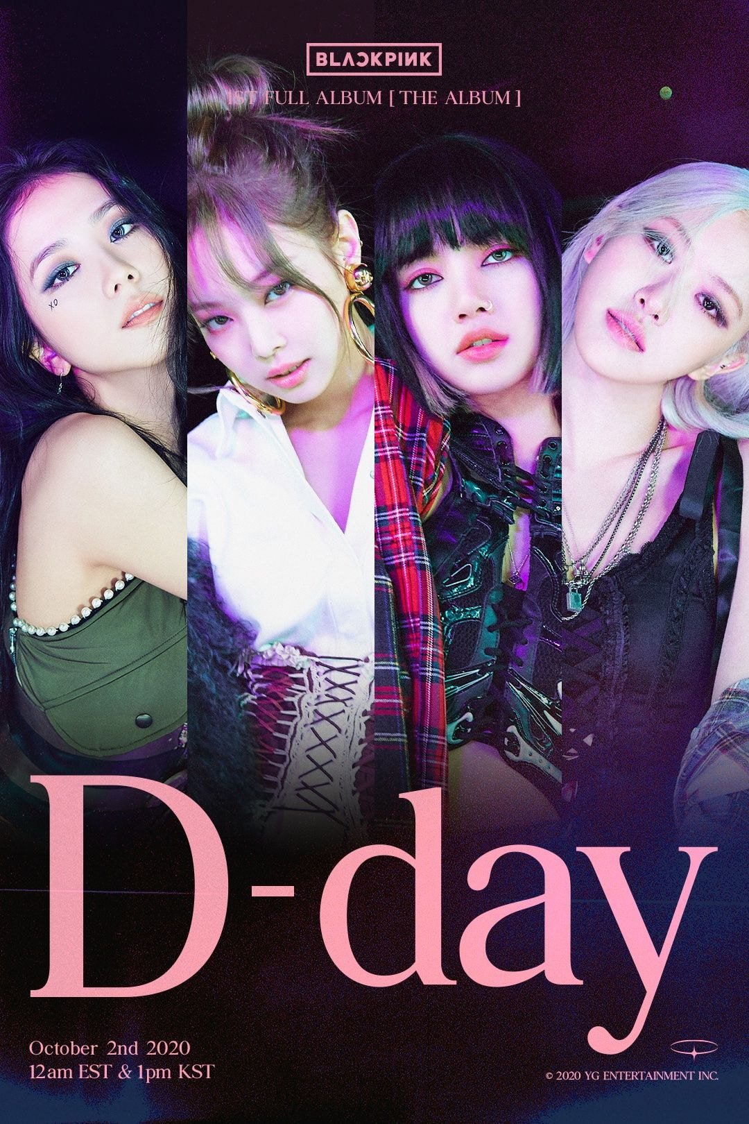 블랙핑크 정규 1집 “THE ALBUM” D-DAY 포스터