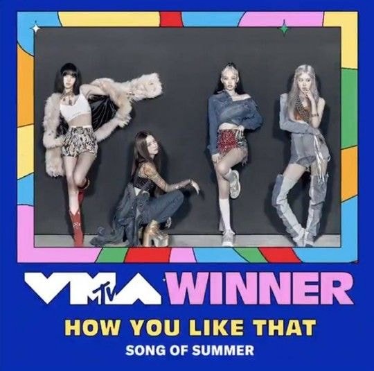 블랙핑크 ‘How You Like That’, 미국 MTV VMA 수상 'K팝 걸그룹 최초'