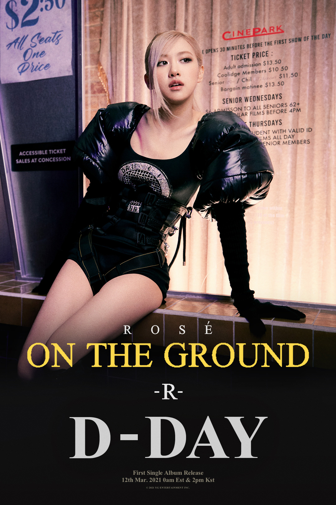 로제(ROSÉ) 첫 싱글앨범 ‘On The Ground’ D-DAY POSTER