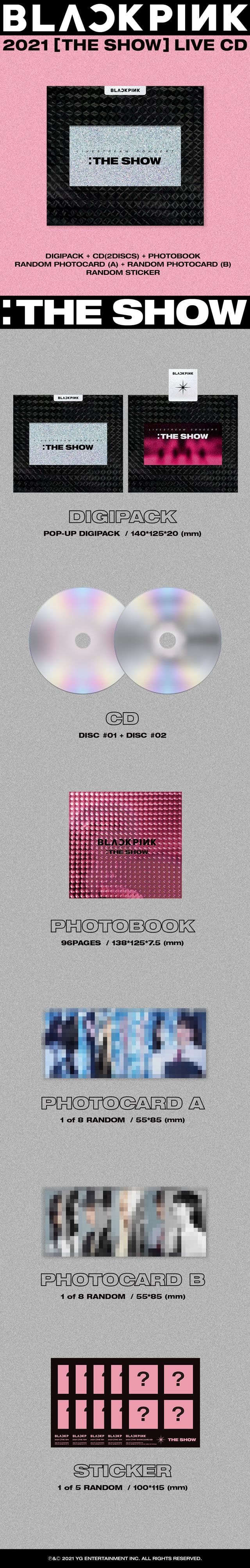 블랙핑크 BLACKPINK 2021 온라인 콘서트 [THE SHOW] LIVE CD 발매