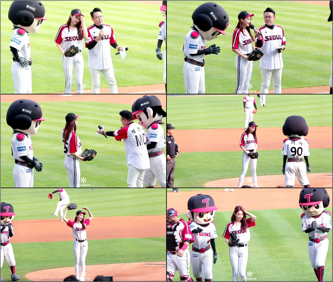 #나인뮤지스 #경리 #KYUNGRI 190714 프로야구 LG vs 삼성 시구 경리 직캠