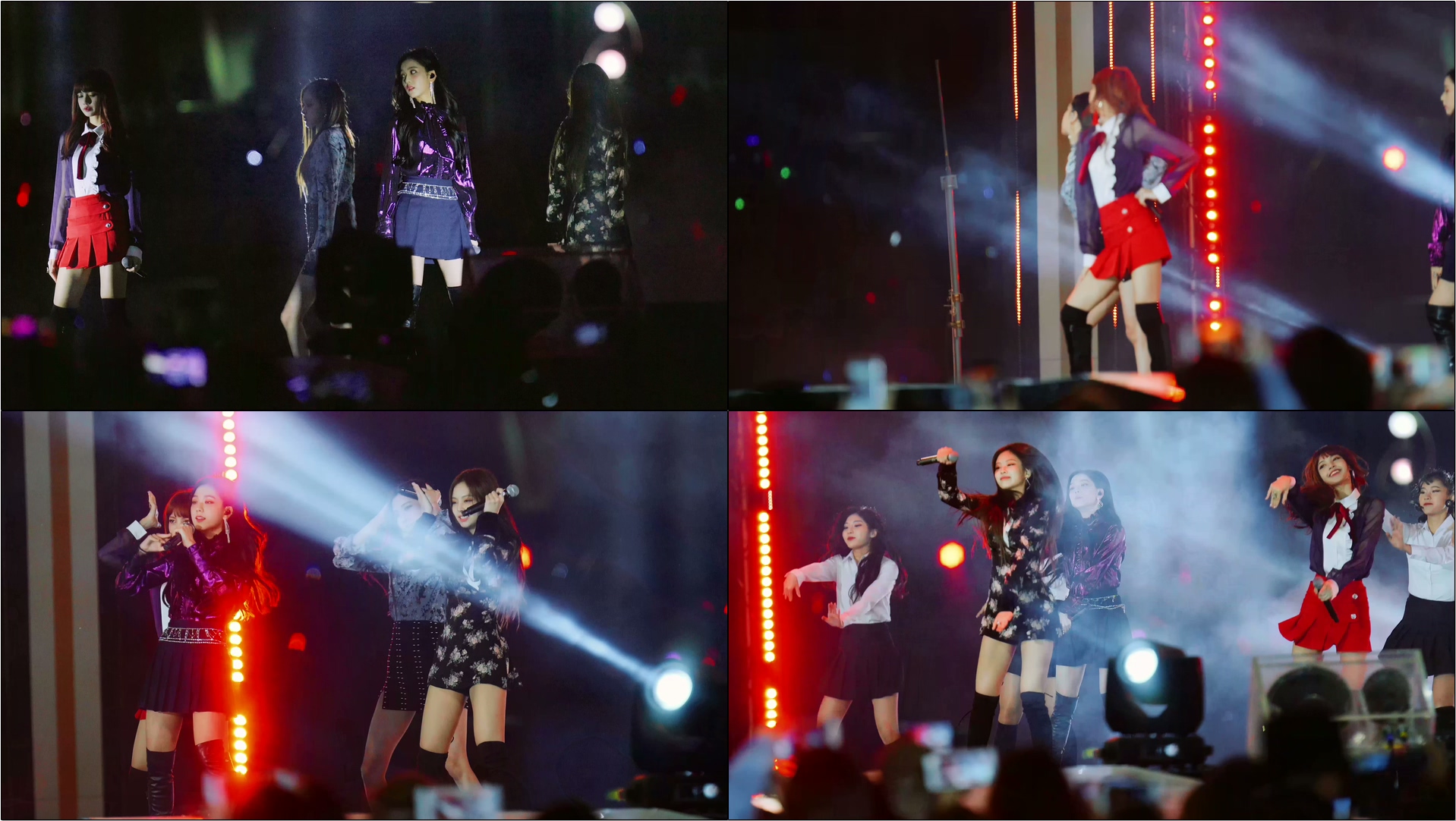 색감재보정(Color Regrading)블랙핑크 (BLACKPINK) - PLAYING WITH FIRE(불장난 @171022 BOF 원아시아 개막식[4k Fancam/직캠]