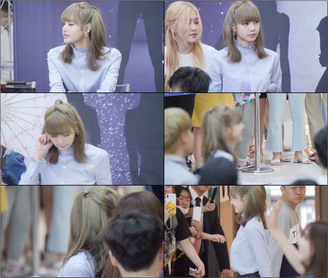 190630 #블랙핑크 (#BLACKPINK) 팬사인회끝 엔딩(Ending) 지수머리만져주는 [#리사] #LISA #직캠 #Fancam (영등포 팬사인회)