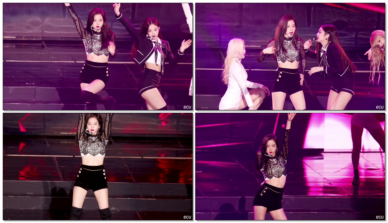 [4K] 190123 블랙핑크 (BLACKPINK) 지수 (JISOO) 뚜두뚜두+포에버영 (DDU DU DDU DU + FY) 가온차트어워드(GCA) 직캠 fancam by ecu
