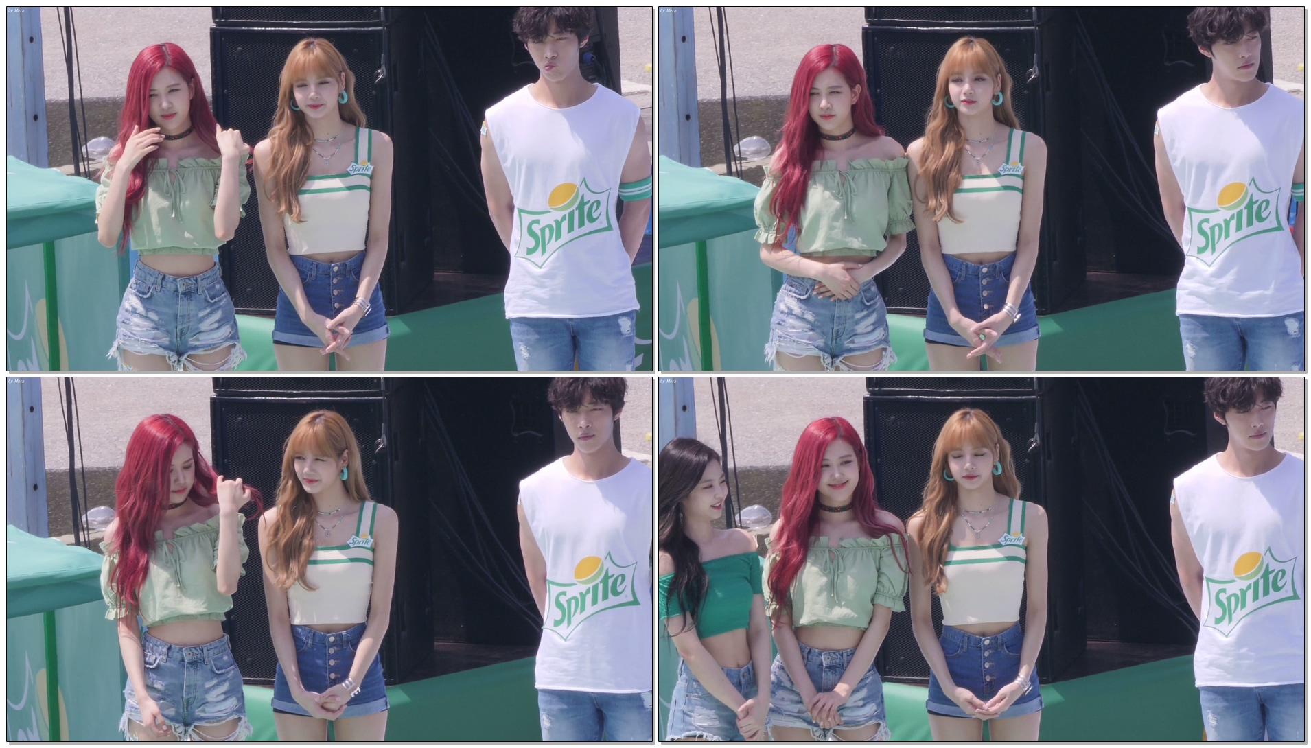 180721 블랙핑크 (BLACKPINK) 로제,제니,지수 개인포토타임포즈 보고즐거워하는 [리사] LISA 4K 직캠 Fancam (워터밤 페스티벌) by Mera