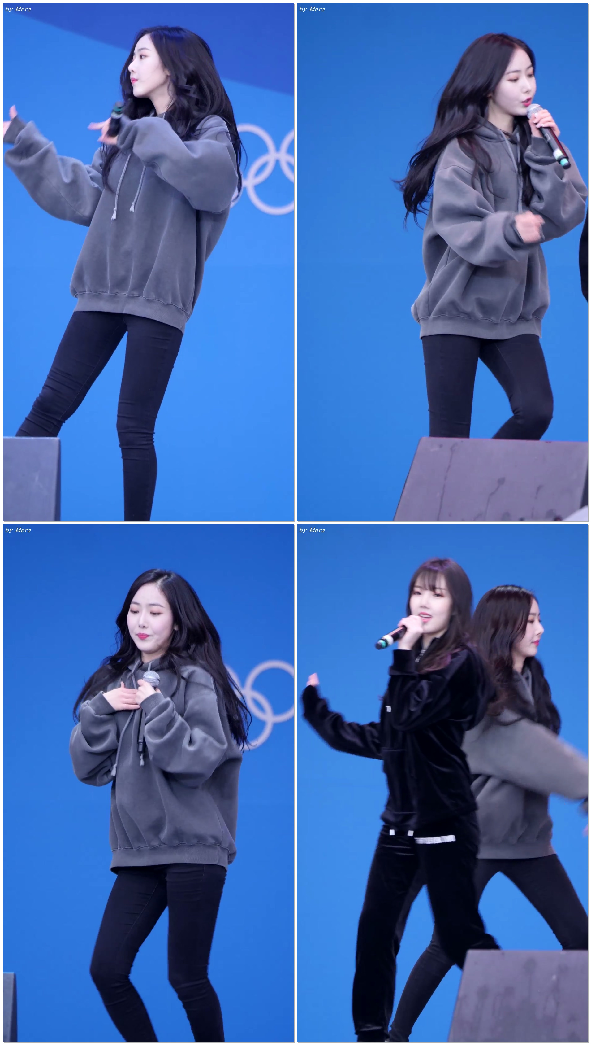180223 여자친구 (GFRIEND) 핑 (Crush) 사복 리허설 [신비] SinB 직캠 Fancam (평창 동계올림픽 '헤드라이너쇼' ) by Mera