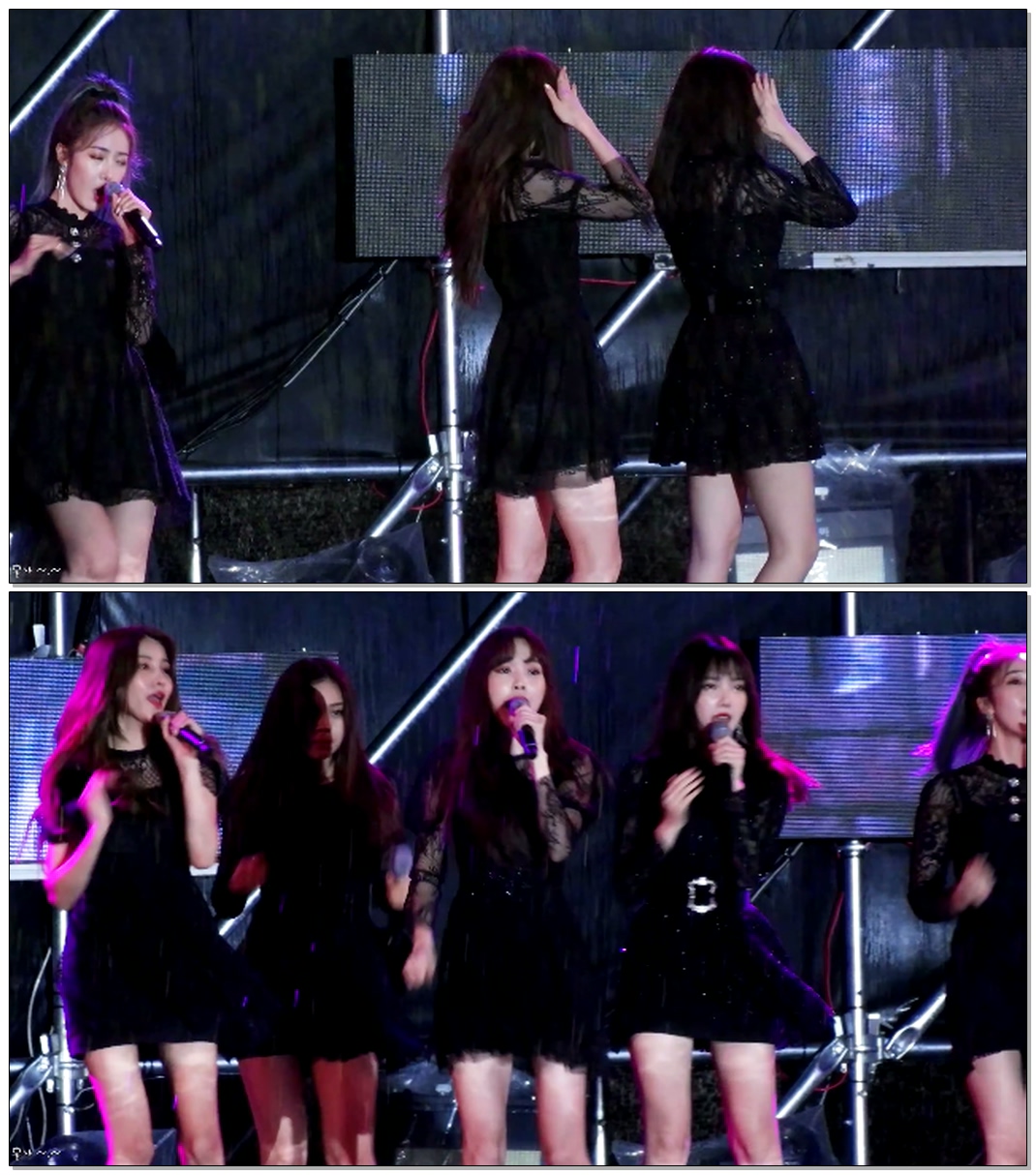 [폭우속] 190615 #여자친구(#GFRIEND) #유주 안동 케이팝 콘서트 해야(Sunrise) #직캠(#Fancam)