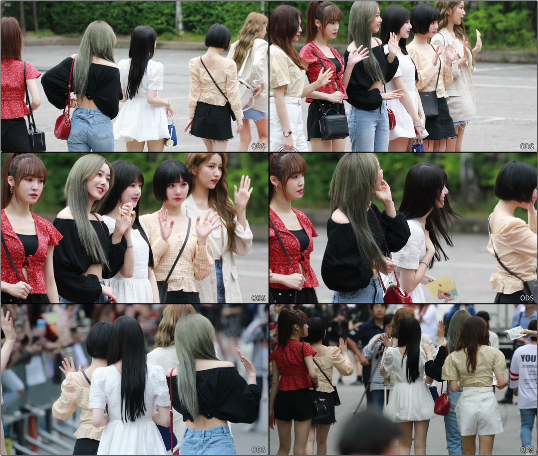 190712 서로 장난치는 #여자친구(#Gfriend) #예린 #신비- Kbs 뮤직뱅크 출근길