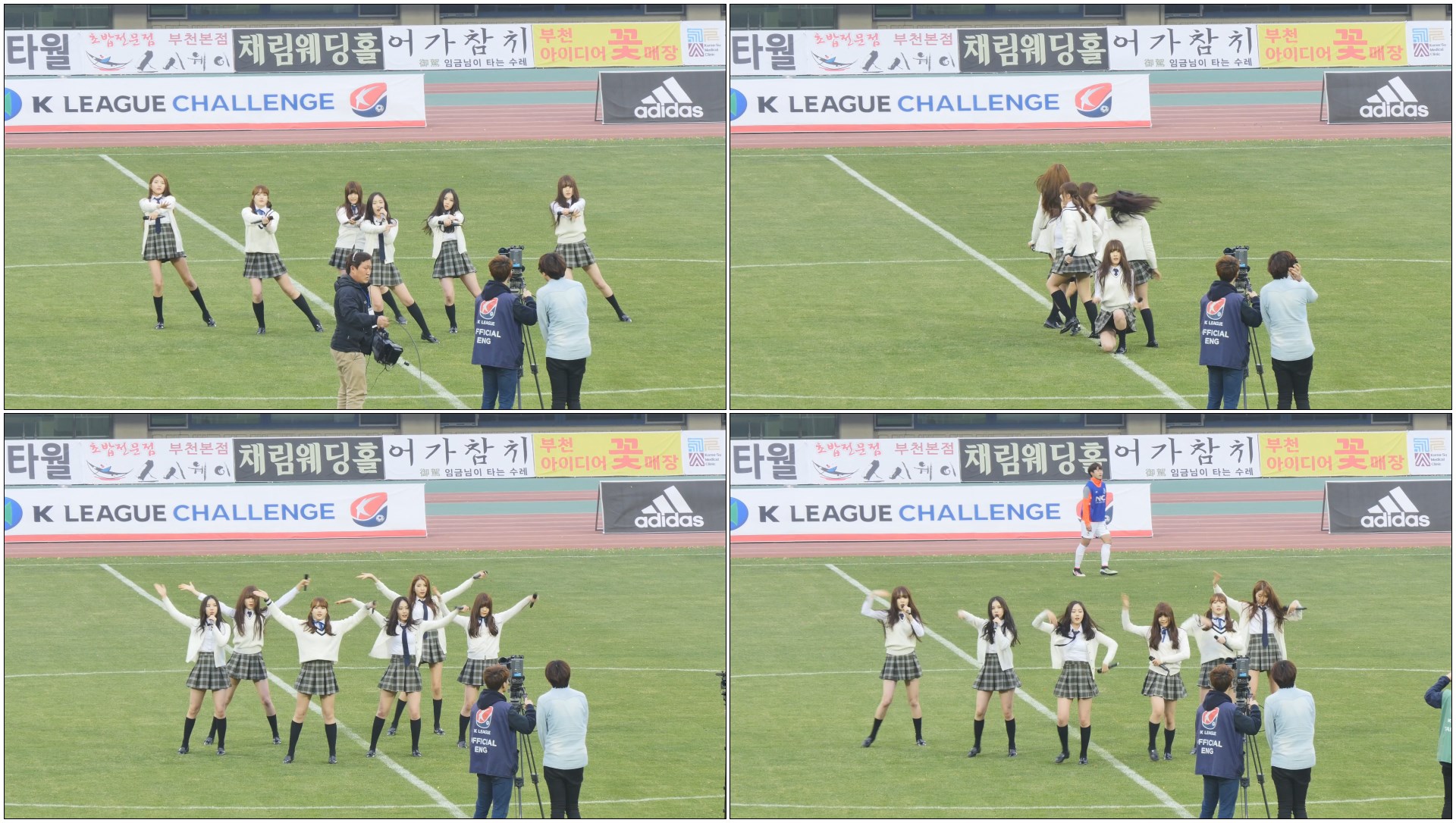 160409 여자친구(GFRIEND) - 시간을 달려서(Rough) @부천FC1995 홈개막전 #직캠(Fancam) By 쵸리