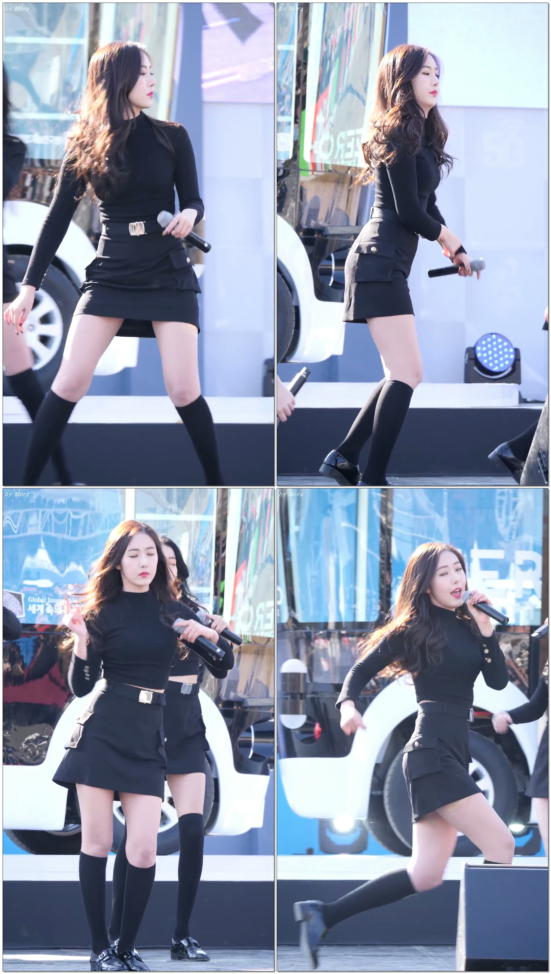 171116 여자친구 (GFRIEND) 시간을 달려서(Rough) [신비] SinB 직캠 Fancam (판교자율주행모터쇼) by Mera