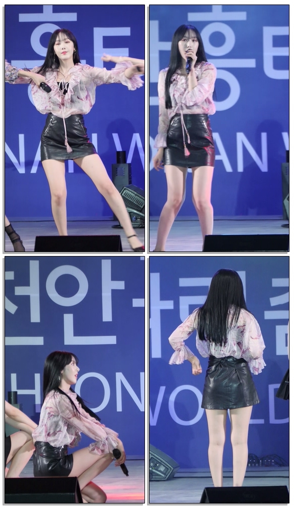 GFRIEND 여자친구 SinB 신비 NAVILLERA 너그리고나 직캠/Fancam @180912 4K 천안 흥타령 춤축제 by 까리뽕삼