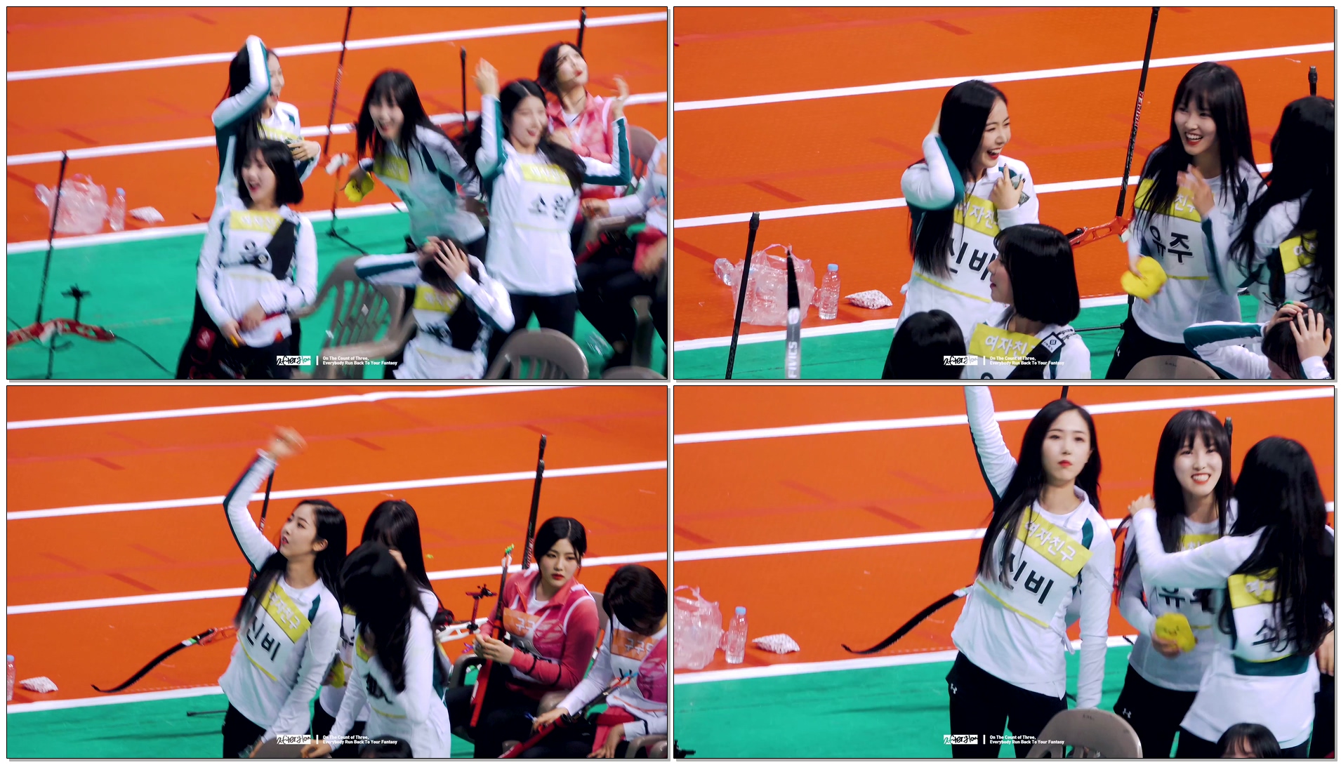 180115 여자친구(GFRIEND) 신비(SinB) - 양궁 응원하는 신비 @ 2018 아육대(2018 ISAC) 직캠(Fancam) by afterglow