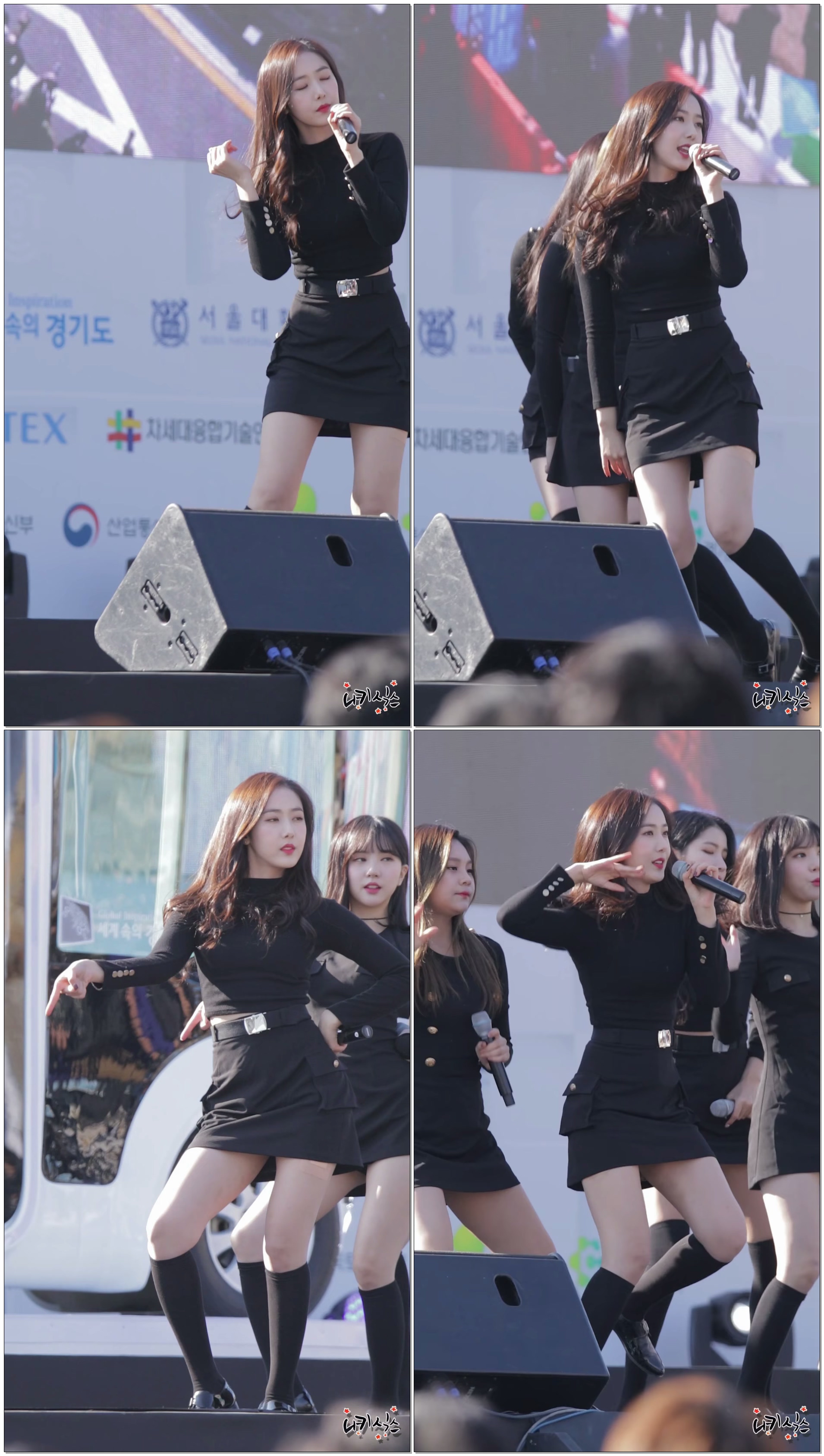 171116 여자친구(GFRIEND) 신비 오늘부터 우리는 판교 자율주행모터쇼 직캠(Fancam) by 니키식스