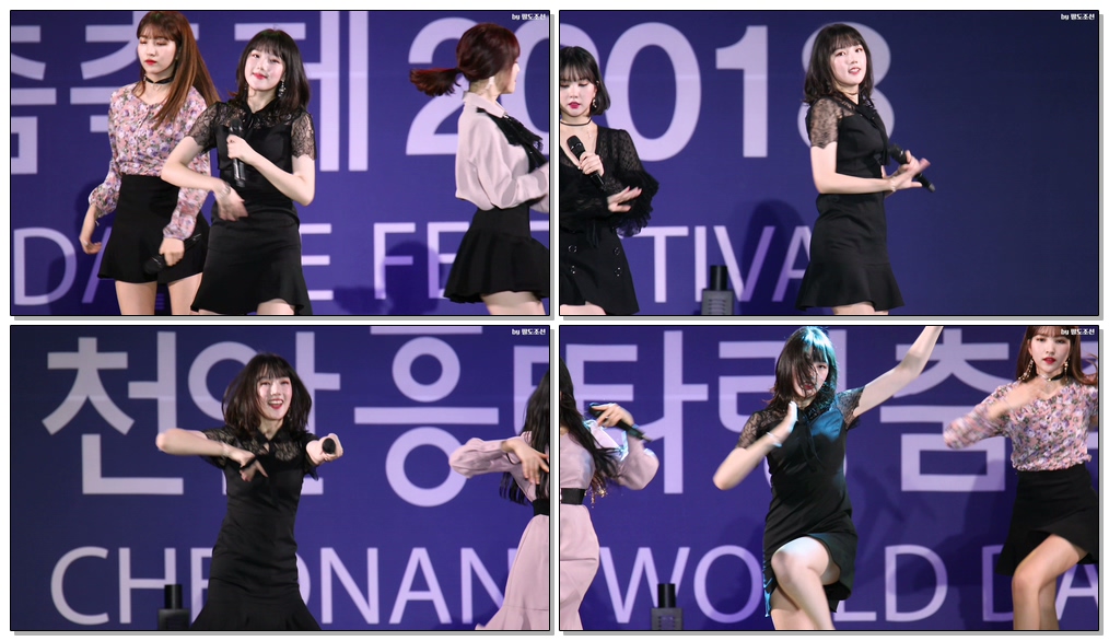 4K 180912 여자친구 (GFRIEND) '밤' (Time for the moon night) 예린 Yerin 직캠 Fancam @2018 천안흥타령춤축제 by 팔도조선